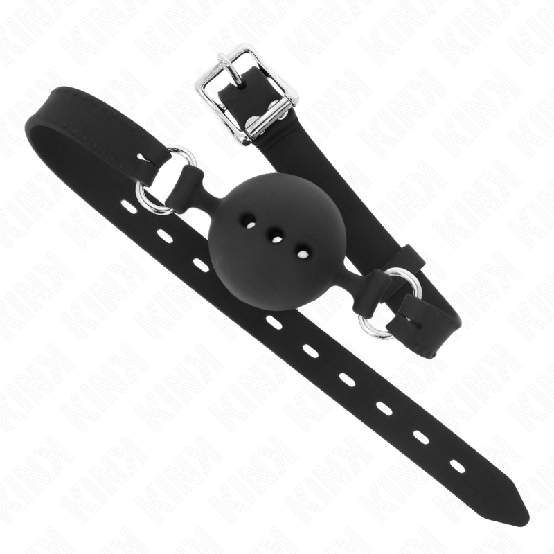 Adjustable Silicone Ball Gag - Black