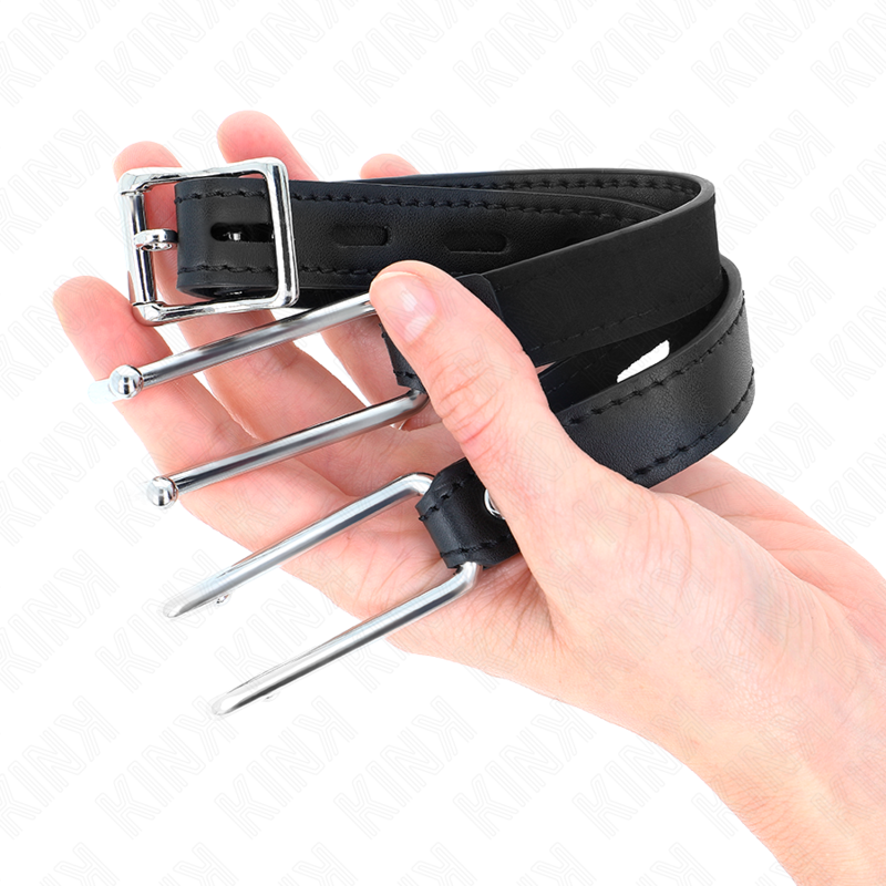 Adjustable Metal Hook Gag with Leatherette Strap