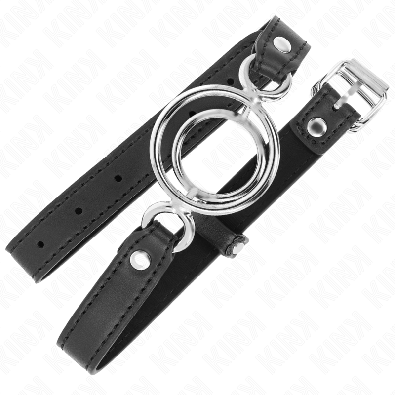 Black 5cm Bondage Gag with O-Rings
