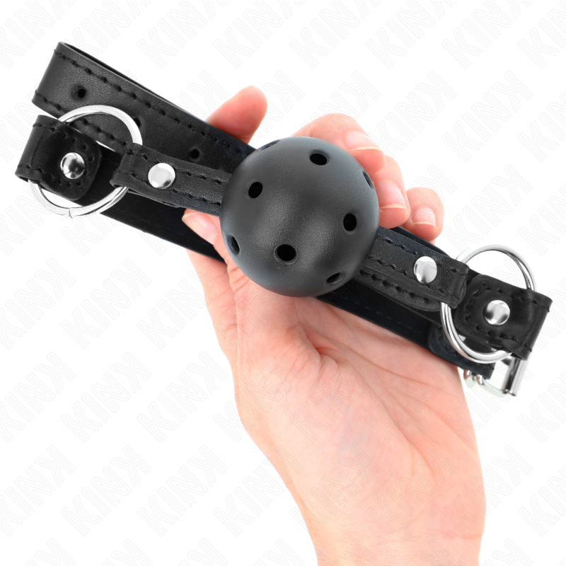 Black Hollow Ball Gag 4.5cm Model 1