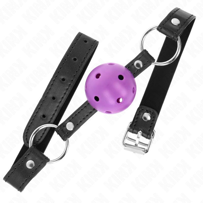 Purple Hollow Ball Gag, 4.5cm