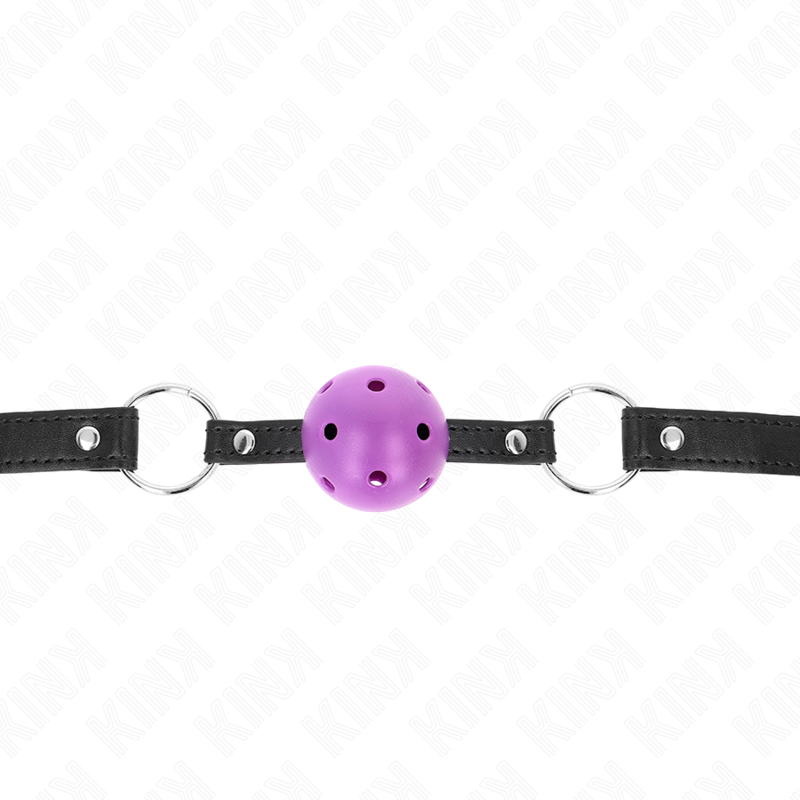 Purple Hollow Ball Gag, 4.5cm