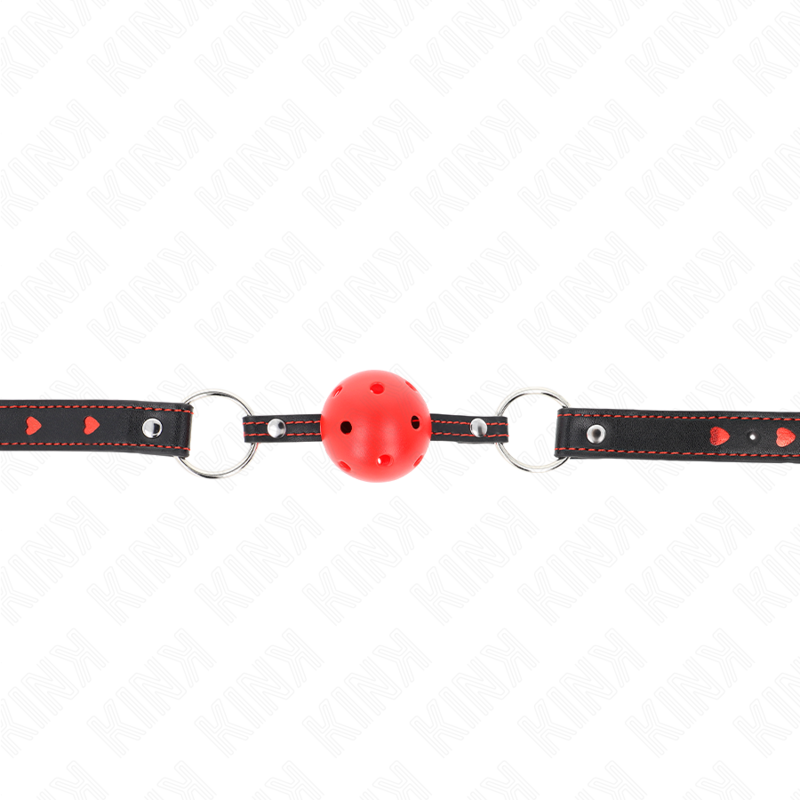 Hard Red Hollow Ball Gag Model 2