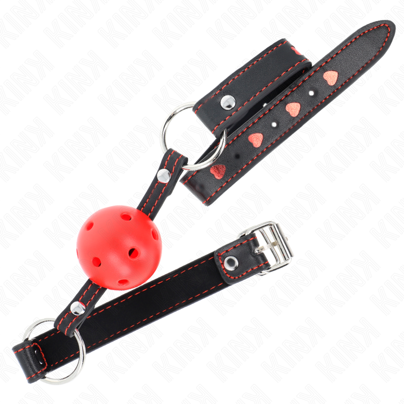 Hard Red Hollow Ball Gag Model 2