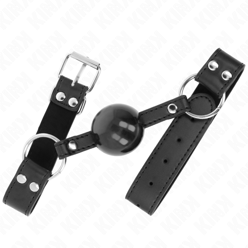Adjustable Soft Ball Gag with Leatherette Strap