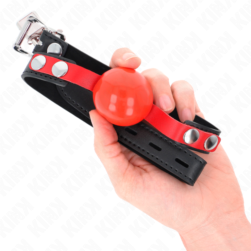 Adjustable Ball Gag with 4cm Soft TPE Sphere