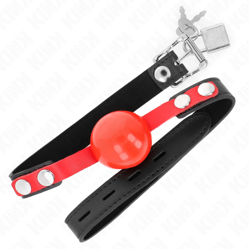 Adjustable Ball Gag with 4cm Soft TPE Sphere