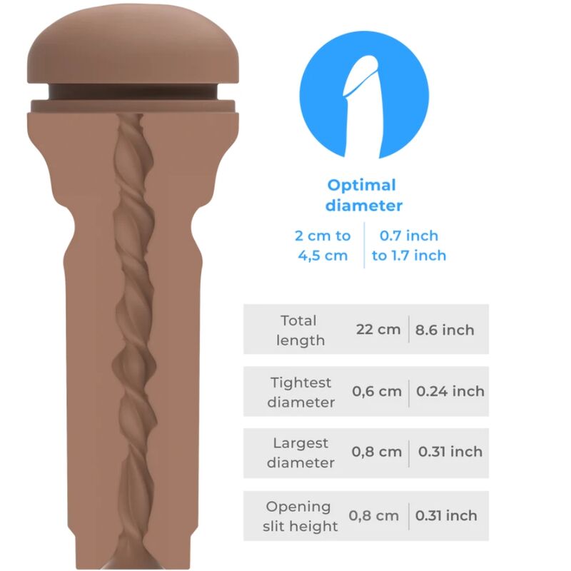 Feel Stroker Extra Tight Mid Brown Butt