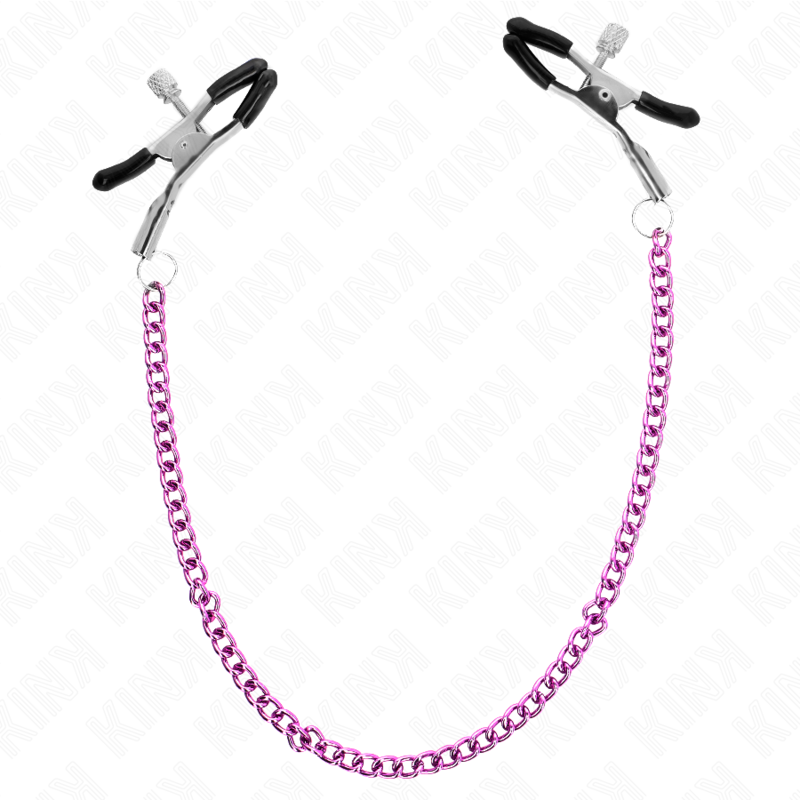 Purple Chained Nipple Clamps 30cm