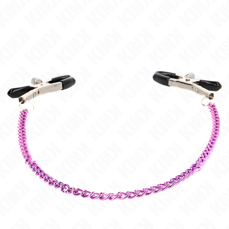 Purple Chained Nipple Clamps 30cm