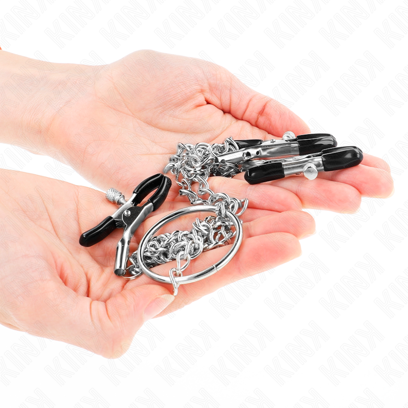 Triple Nipple & Clit Clamps With Chain