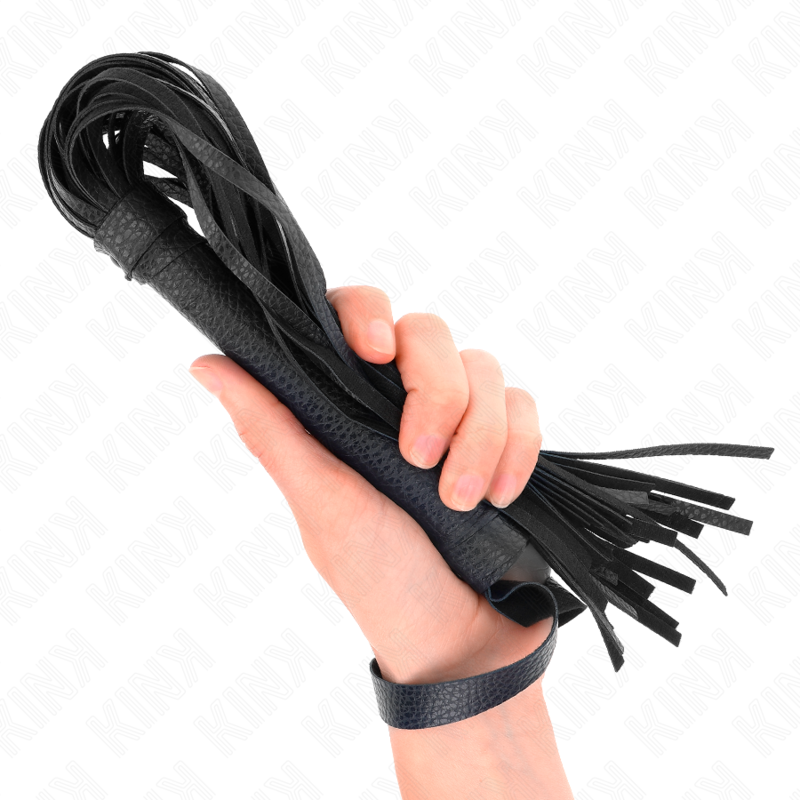 Elegant Dark Blue Beaded Whip 43.5cm