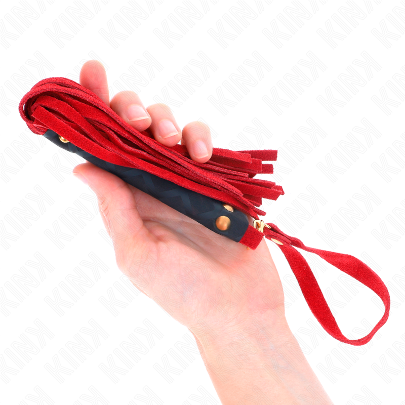 Sensual Red Suede Mini Whip 30 cm