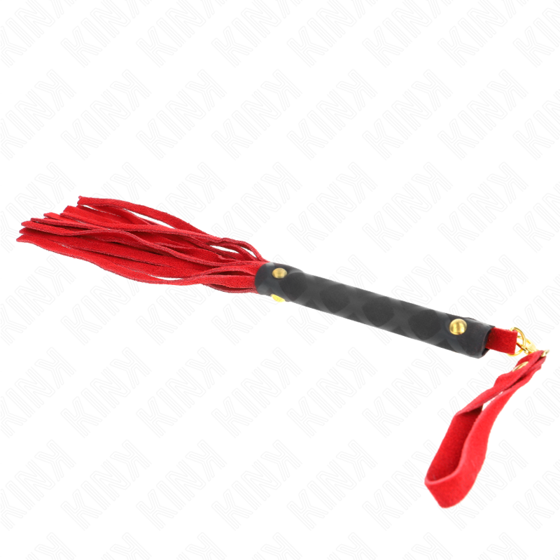 Sensual Red Suede Mini Whip 30 cm