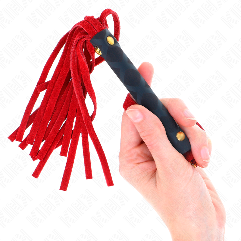 Sensual Red Suede Mini Whip 30 cm