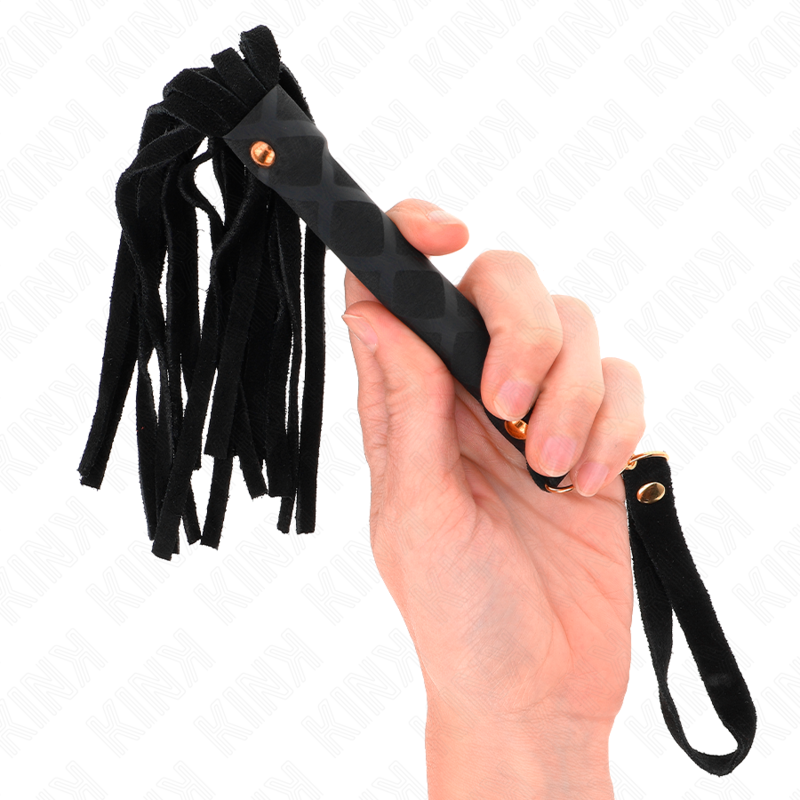 Black Suede Mini Whip - 30cm
