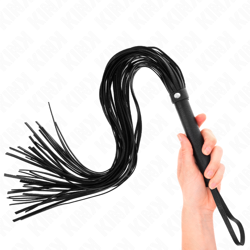 Black Soft PVC Bondage Whip 70 cm