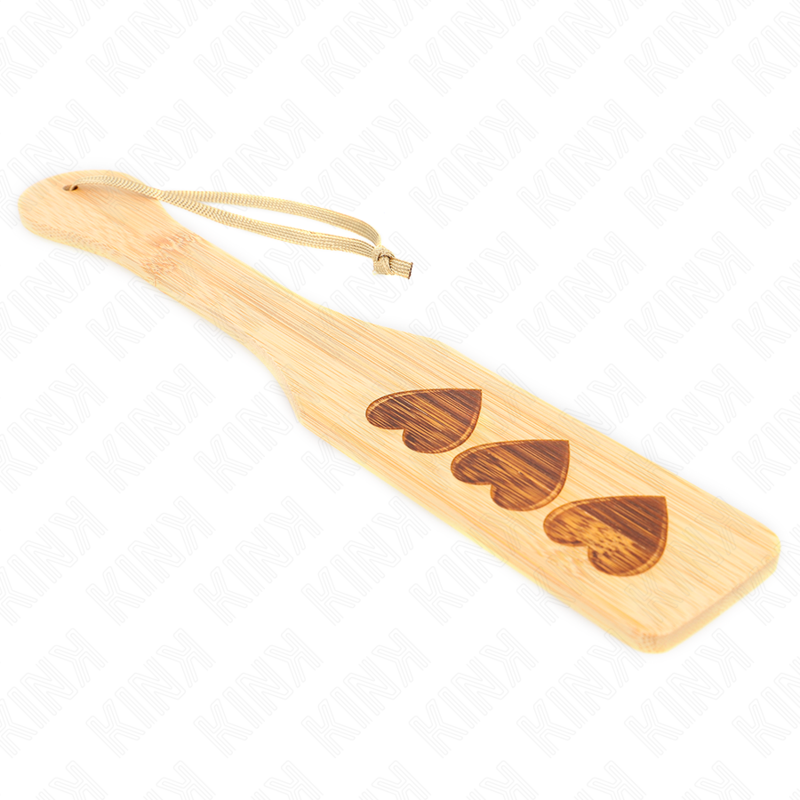 Bamboo Heart Design Bondage Paddle