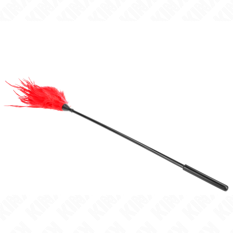 Red Tickle Feathers for Bondage Play