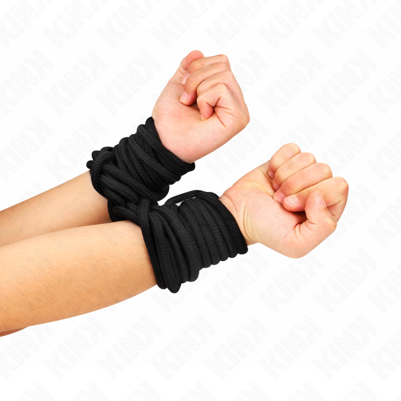 Cuerda de Bondage de Algodón Suave - 20m Negro