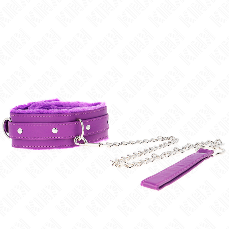 Purple Collar with Leash & Restrictions