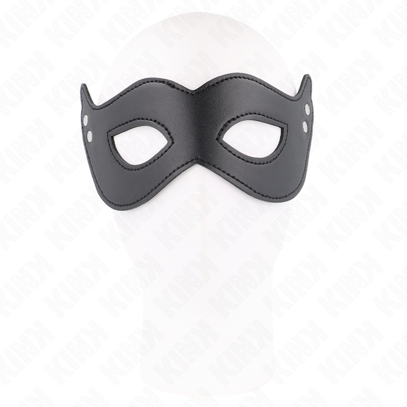 Riveted Leatherette Bondage Mask Model 1