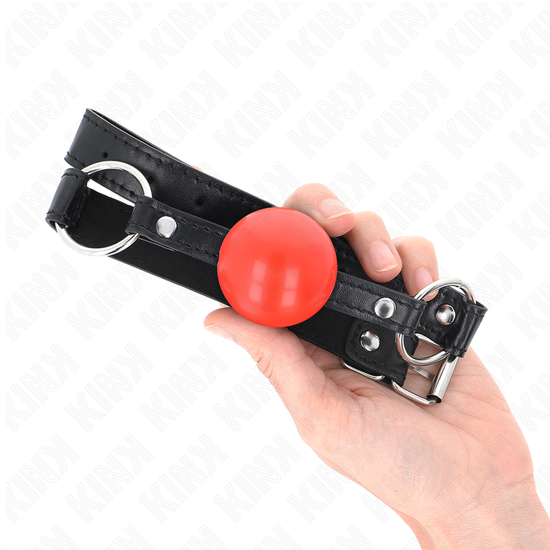 Red TPE 4cm Ball Gag with 60cm Strap