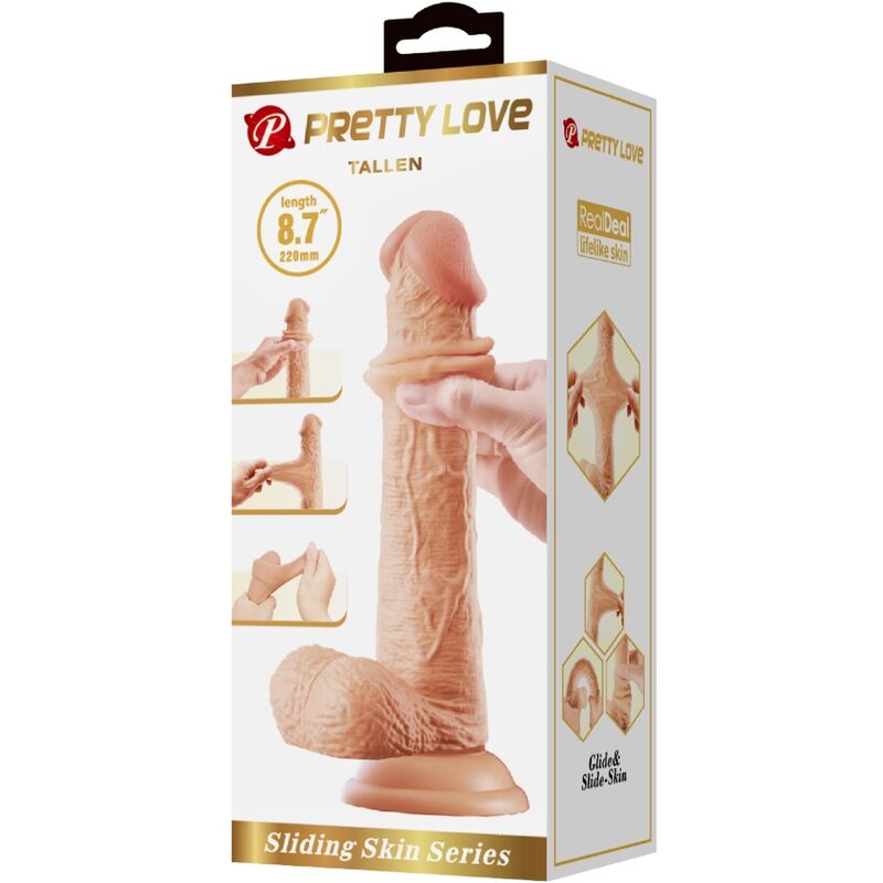 Tallen Realistic 22cm Flesh Dildo