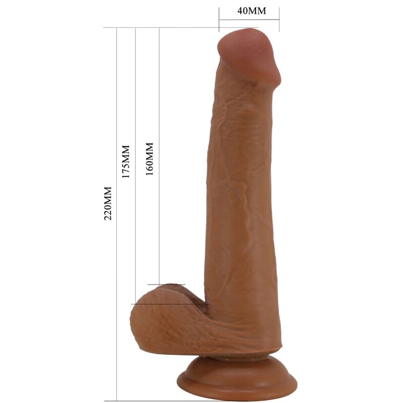 Tallen 22cm Realistic Brown Dildo
