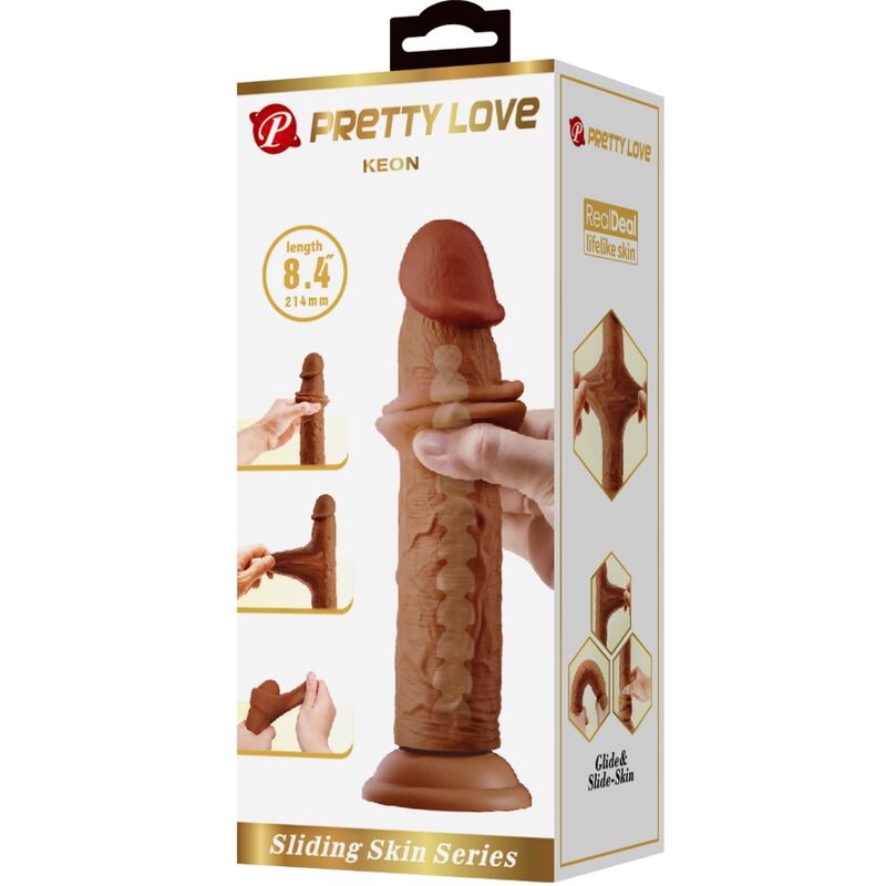 Keon Realistic 21cm Brown Dildo