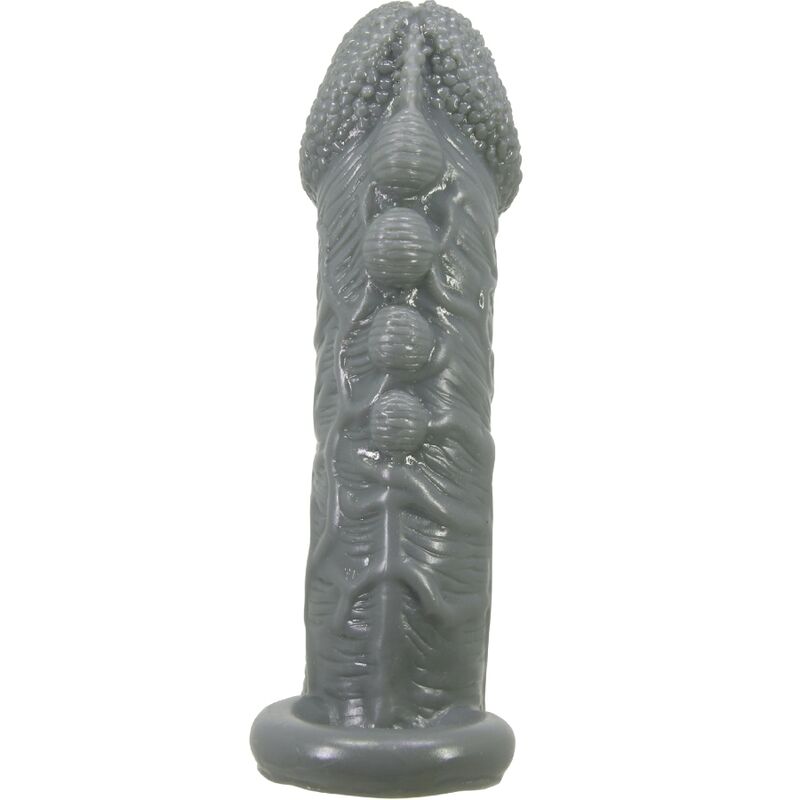 Grey Realistic Penis Enlarger Delay Sleeve