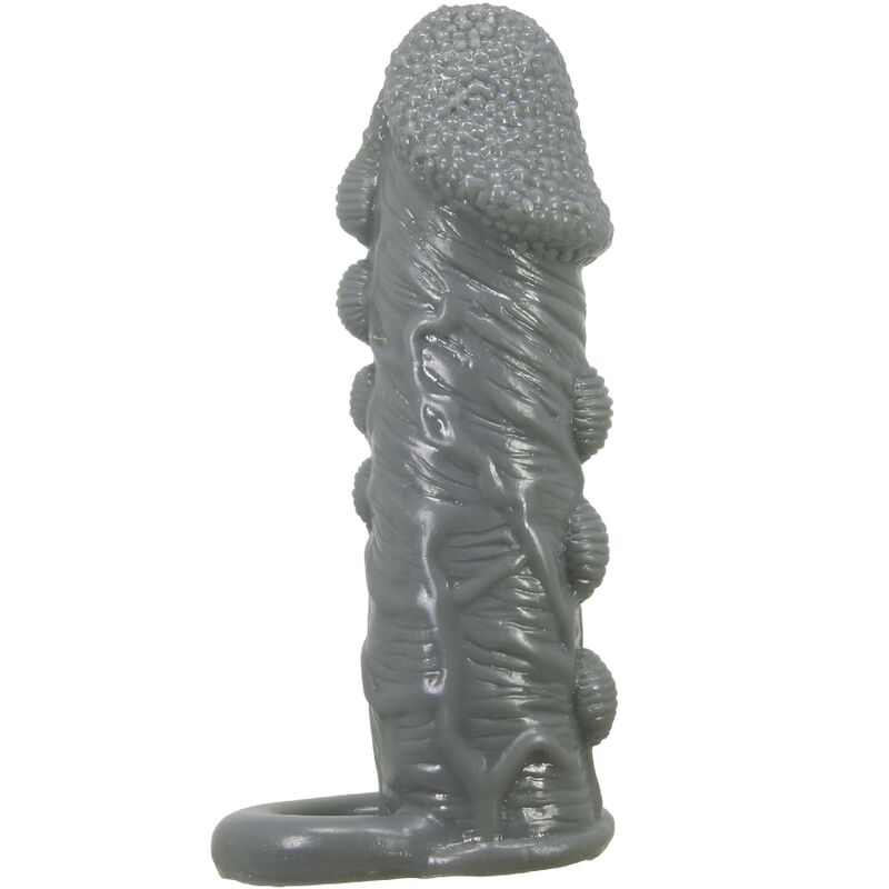 Grey Realistic Penis Enlarger Delay Sleeve