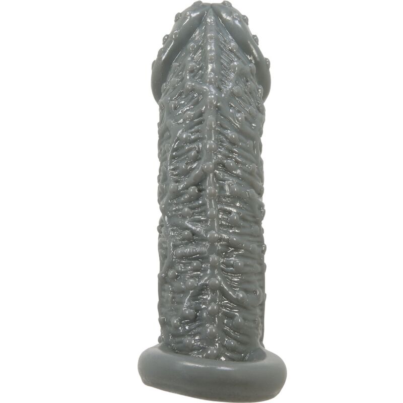 Grey Realistic Penis Enlarger Delay Sleeve