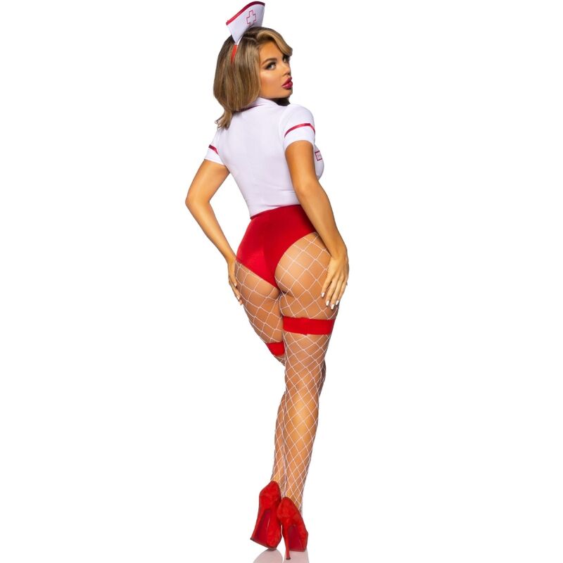 Tempting Red & White Nurse Costume (S)