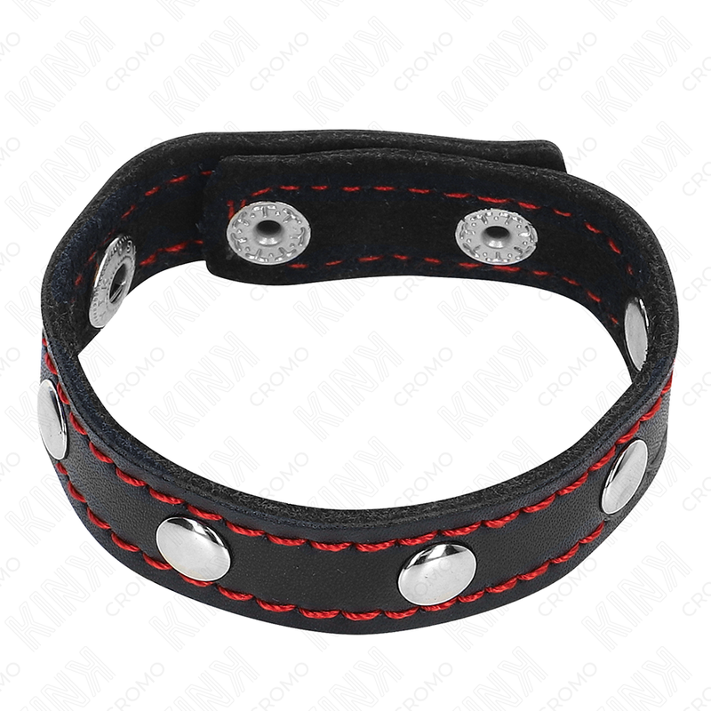 Spiked Leather Penis Ring 21.5cm
