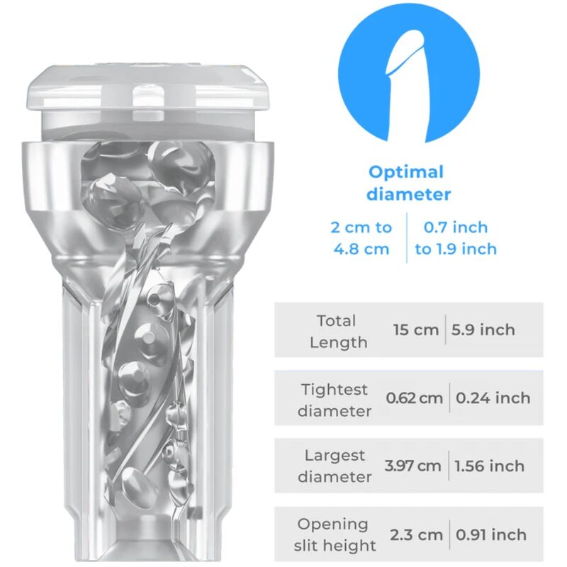 Feel Crystal Transparent Pocket Stroker