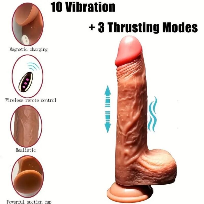 Vibrador Realístico Recarregável