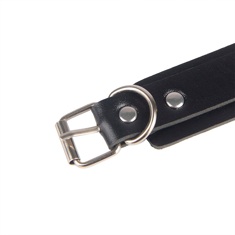 Esposas de Restricción Negras con Cinturón de Bondage