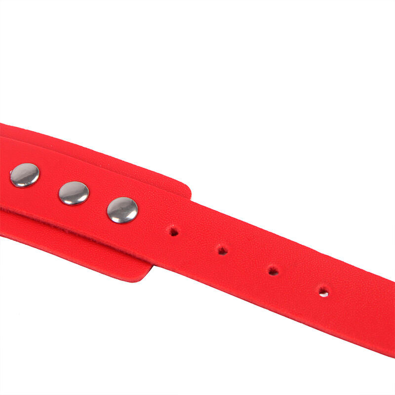 Red Bondage Handcuffs With Belt