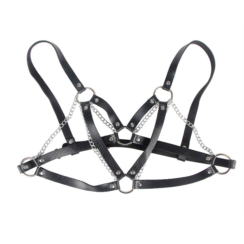 Punk Bondage Belt with Metal Buckle