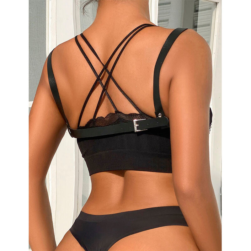 Punk Bondage Belt with Metal Buckle