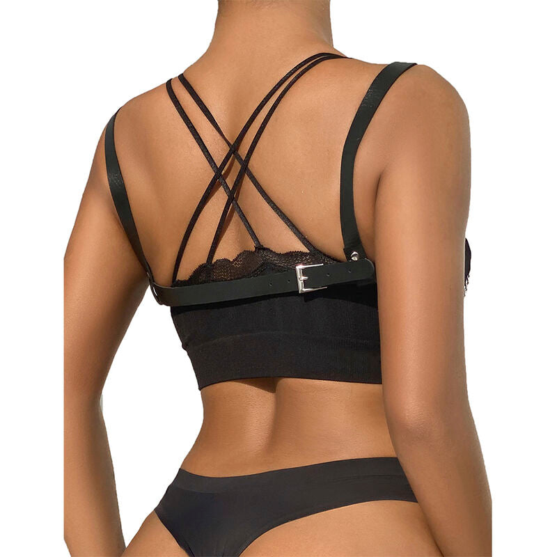 Punk Bondage Belt with Metal Buckle