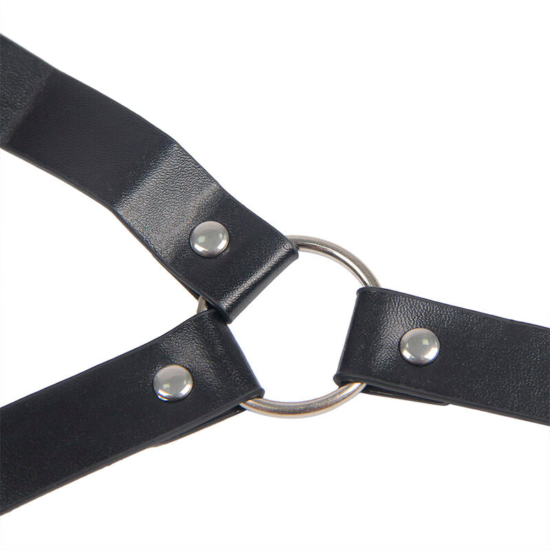 Leather Bondage Breast Clamps - Black