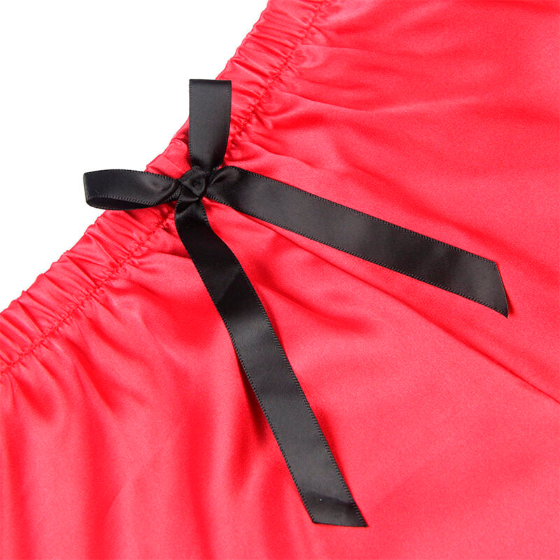 Elegant Silk Nightgown with Lace Pants Set