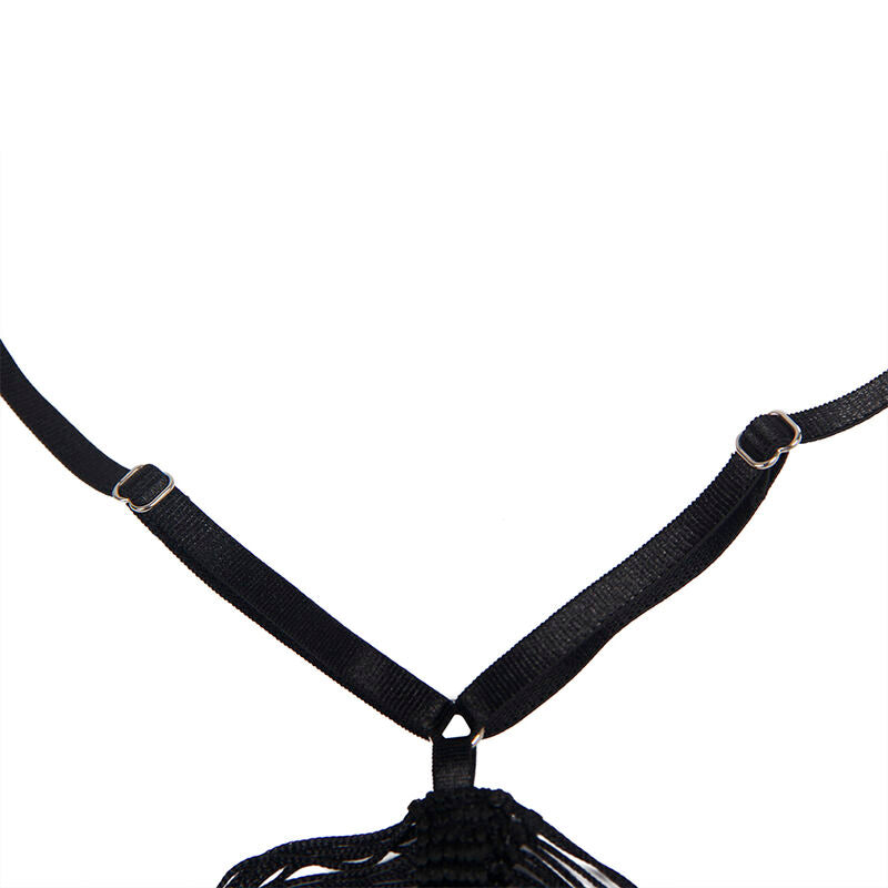 Strappy Dress with Thong - Black L/XL