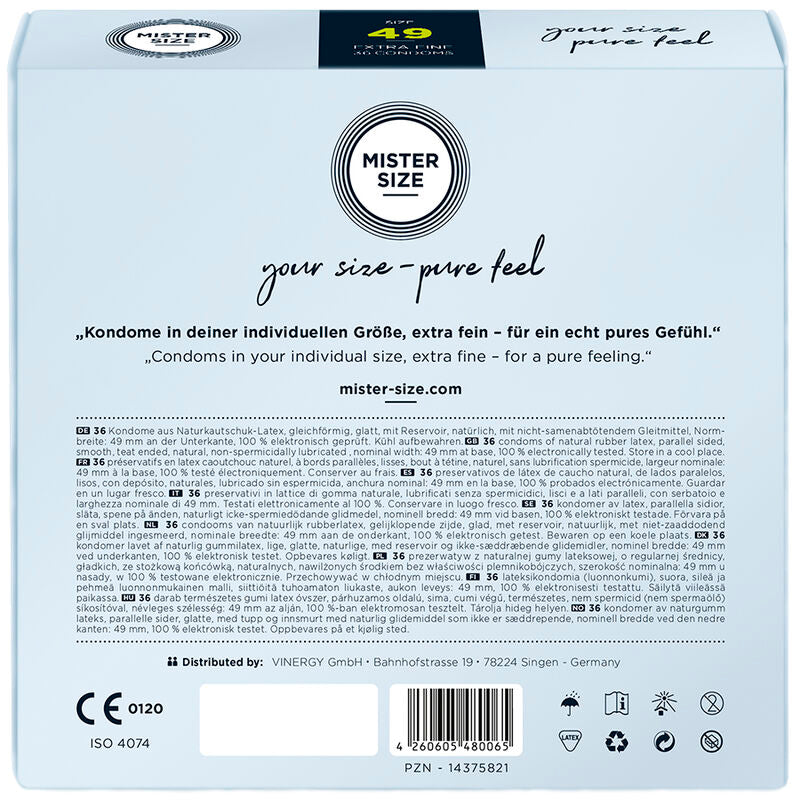 Small Size Condoms 49mm (36-Pack)