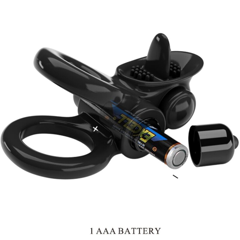 Passionate Double Vibrating Ring w/ Clitoris Stim