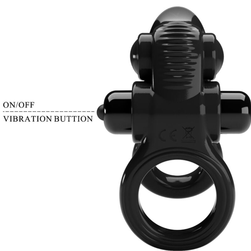 Passionate Double Vibrating Ring w/ Clitoris Stim