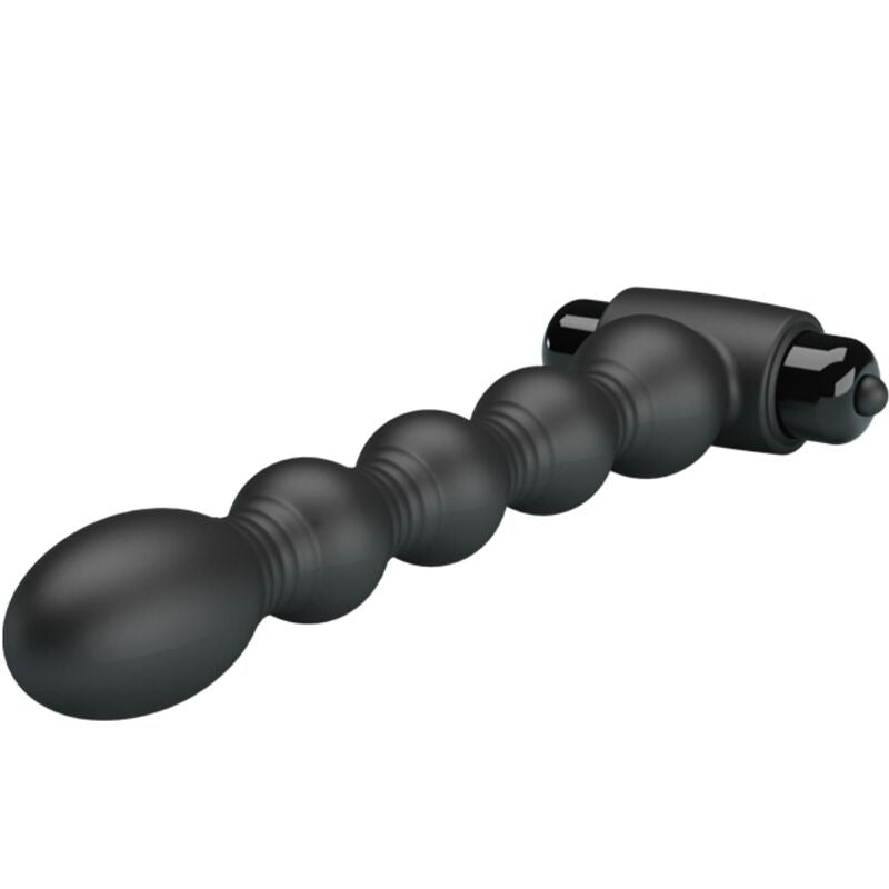 Lynn 10-Speed Silicone Anal Plug - Black
