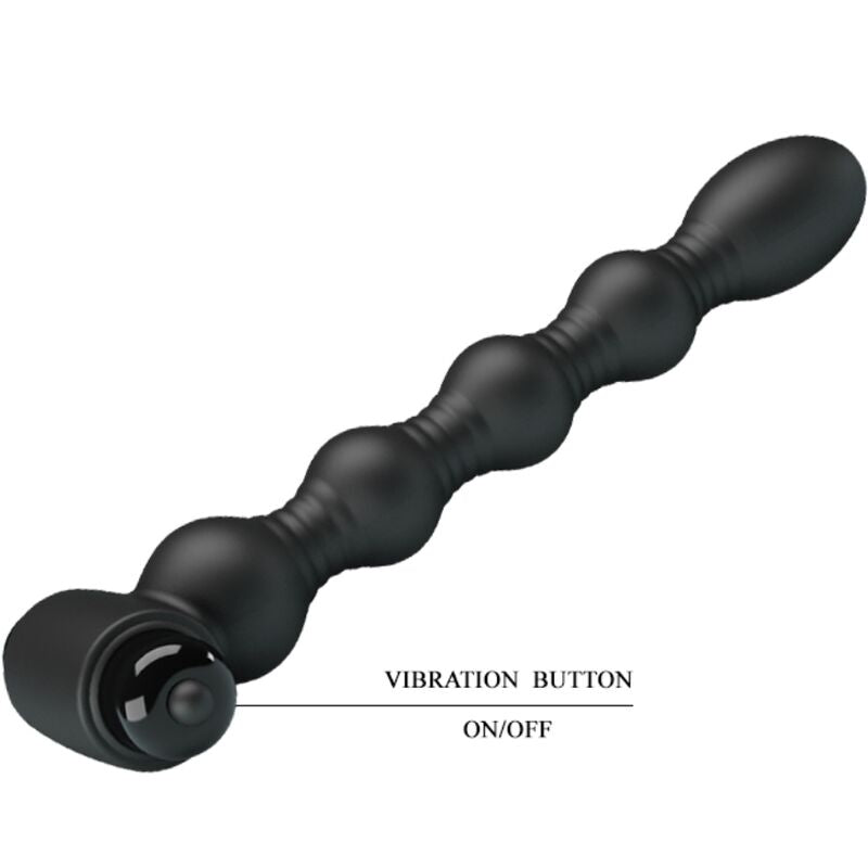 Lynn 10-Speed Silicone Anal Plug - Black